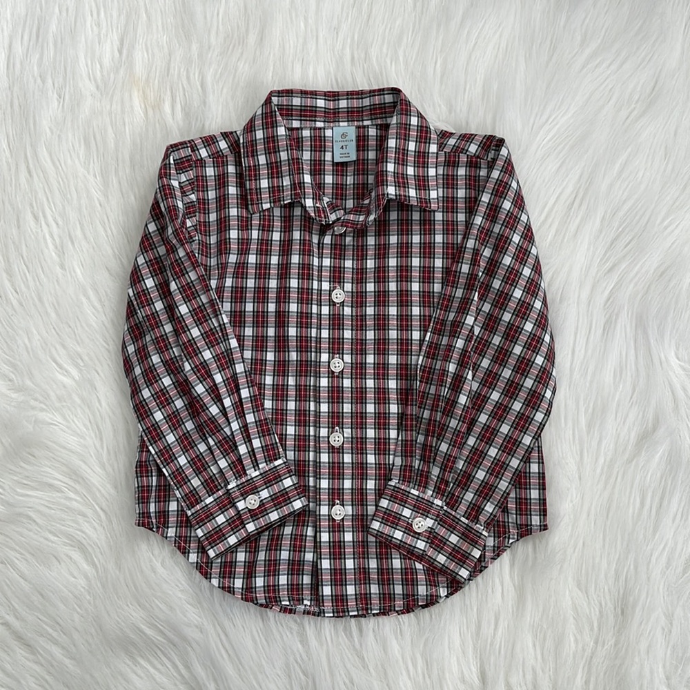 Like New Class Act Boys Button Up Shirt Size 4T